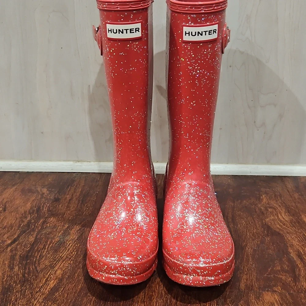 Big Kids Original Giant Glitter Rain Boots size 3